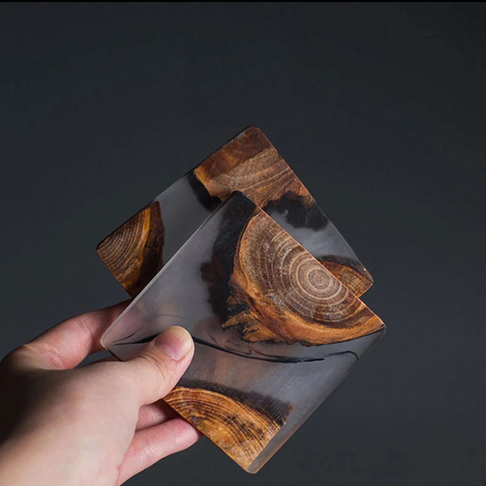 

Wooden Coaster Anti-scalding Wood Cafe Cup Coasters Kitchen Mat Creative Placemat For Dining Table Household Insulation Pad