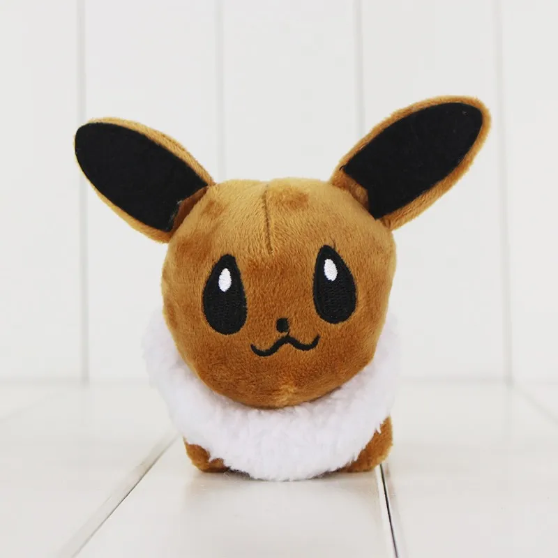 Аниме Mudkip Плюшевая Игрушка белки Bulbasaur чармандер Чаризард лугия амфарос лапрас Totodile Lucario Mew Wobbuffet Мягкая кукла - Цвет: 13cm Eevee
