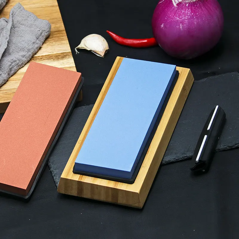 knife sharpener sharpening stone whetstone professional grinding kitchen tools accessories gadgets wet girt set water system free global shipping