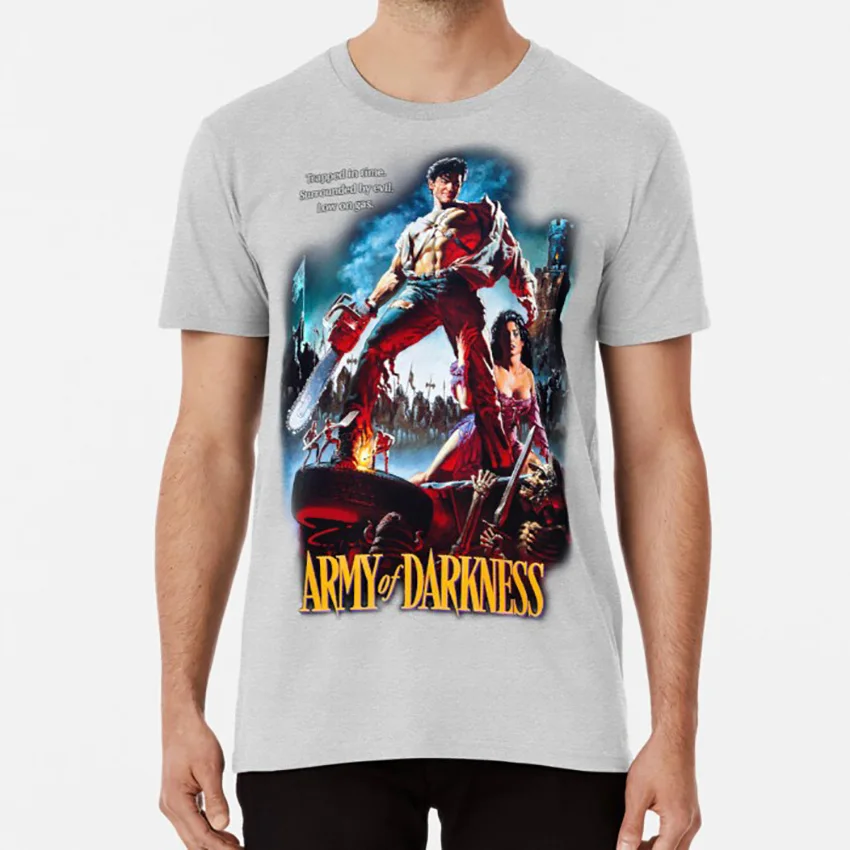 Армия тьмы футболка Сэм Рэйми черепа Зловещие мертвецы насилие Секс Мода кости
