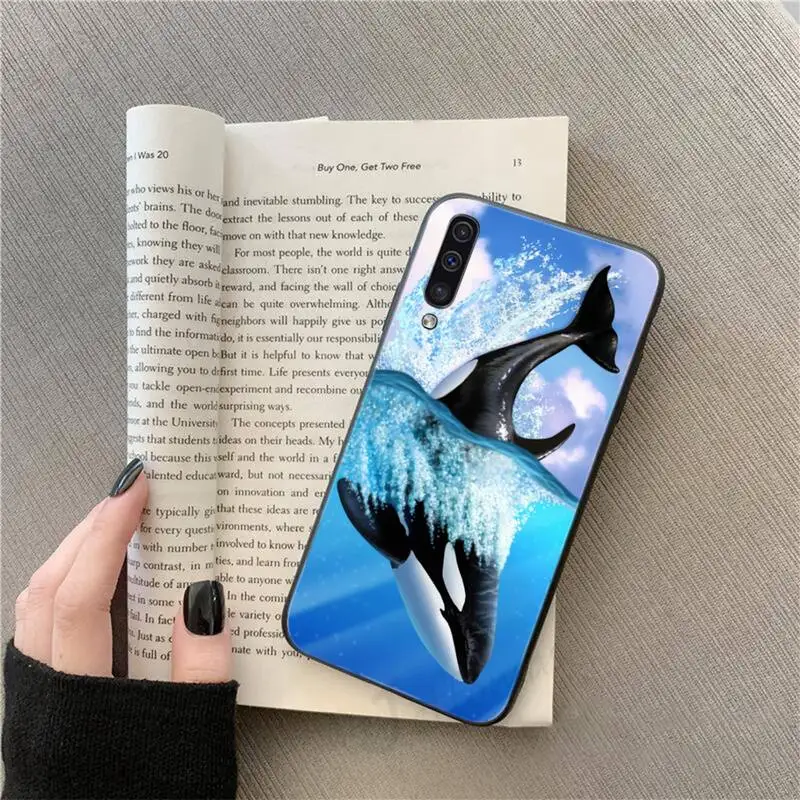 

Killer Whale Big Phone Case For Samsung galaxy A S note 10 7 8 9 20 30 31 40 50 51 70 71 21 s ultra plus