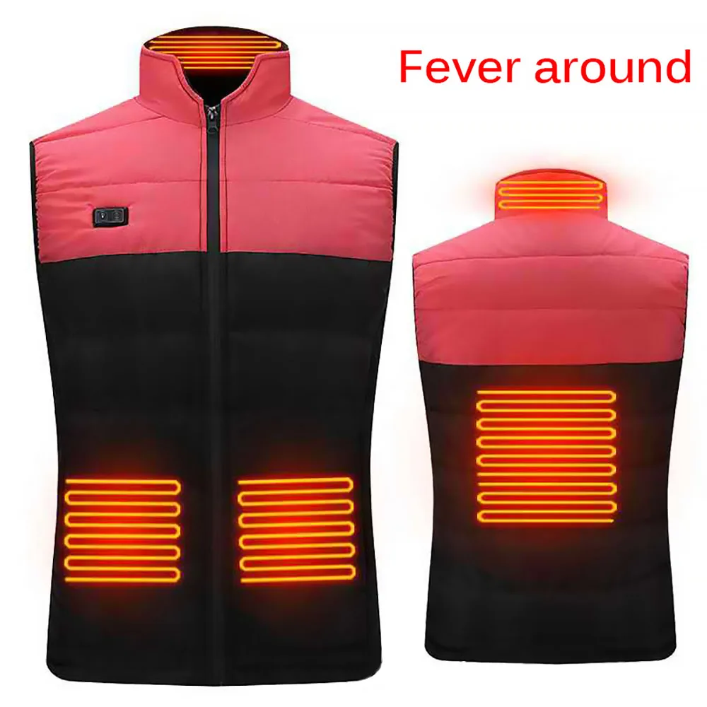 Новый USB с подогревом жилет для мужчин женщин Usb нагретой куртки отопление