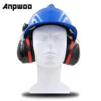 anpwoo ear muffs ear protector industry anti noise hearing protection sound proof earmuff use on helmet