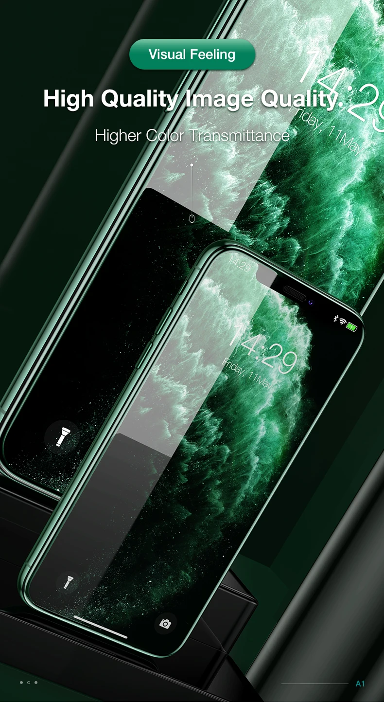 HOCO полное покрытие закаленное стекло для iPhone X Xs на iPhone 11 Pro Max защита экрана 3D Защитное стекло для iPhone XR Xs Max 10