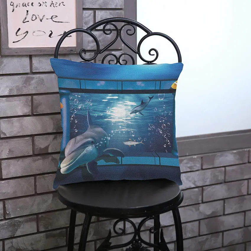 Чехол для дивана Life Marines Nemo Fish Dolphin Shark Octopus|Наволочки| |