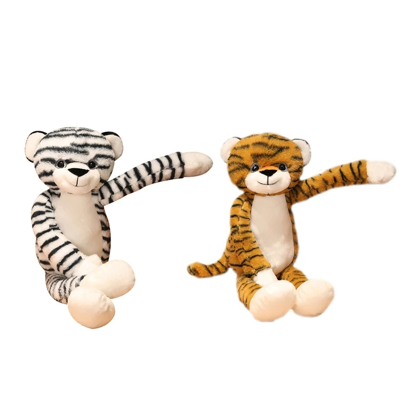 

Хлопковая детская кровать C5AA 65 см/2,36 дюйма, Интерактивная игрушка с тигром, коричневый/белый внутри, подарок для младенца, поезд для мозга