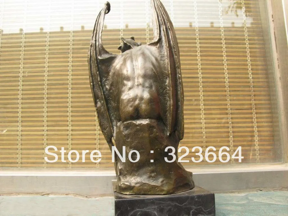 14 &quotпавшее Крыло ангела сатана демоны мраморная бронзовая художественная