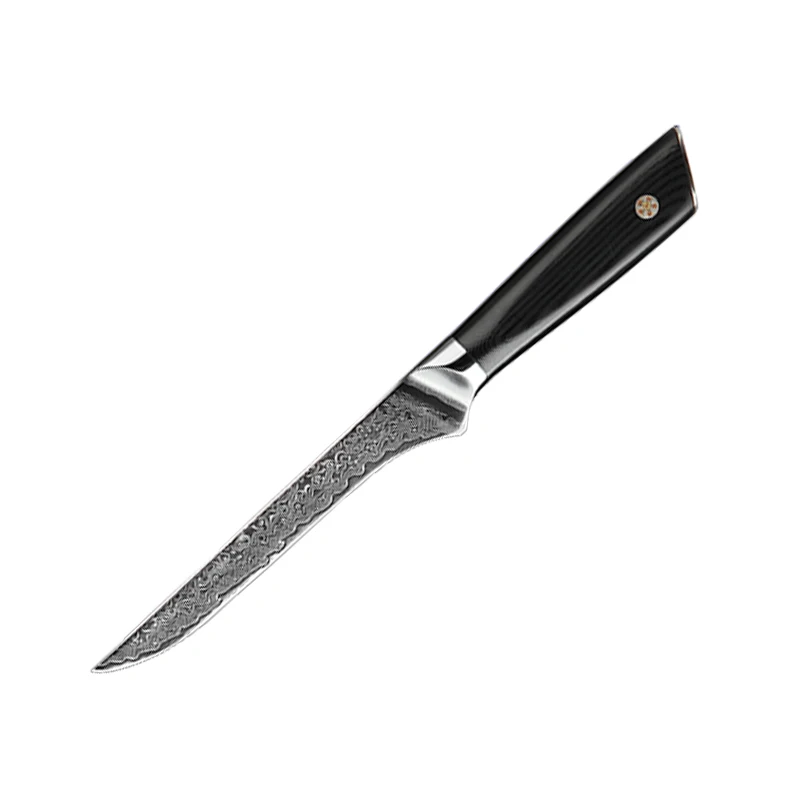 

RIWA 5.5-Inch Boning Knife Vg10 Japanese Damascus Steel Butcher Knife Chef's Kitchen Knives Slicing Filleting Cooking Tools