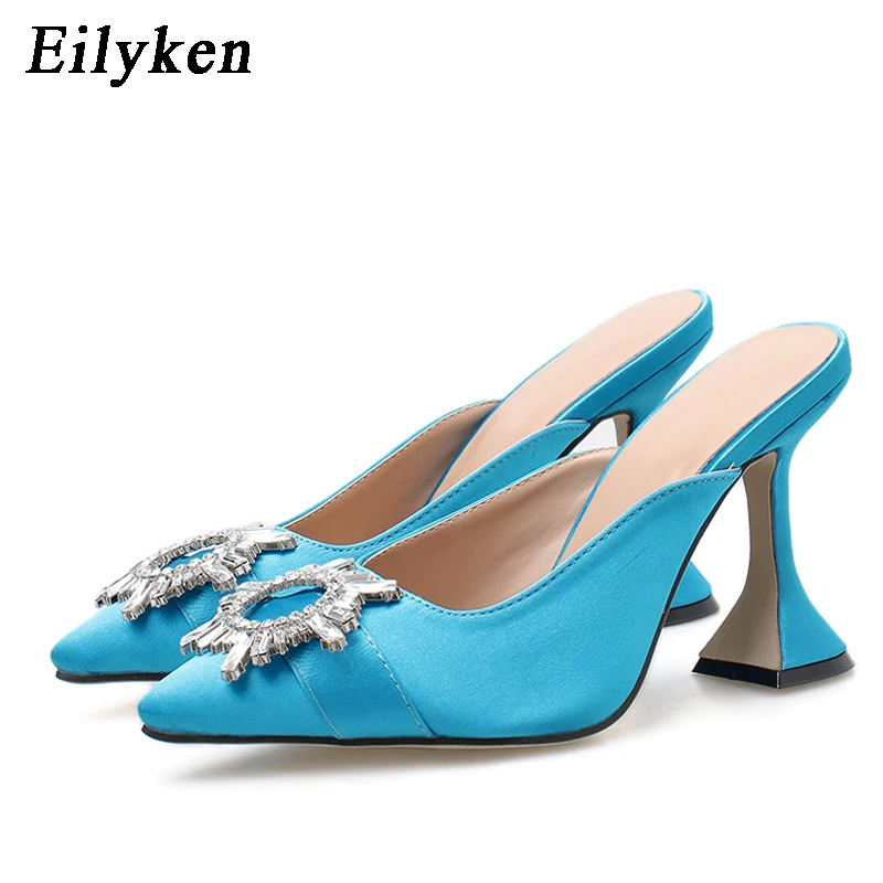 Женские туфли лодочки со стразами Eilyken вечерние на высоком каблуке шпильке с