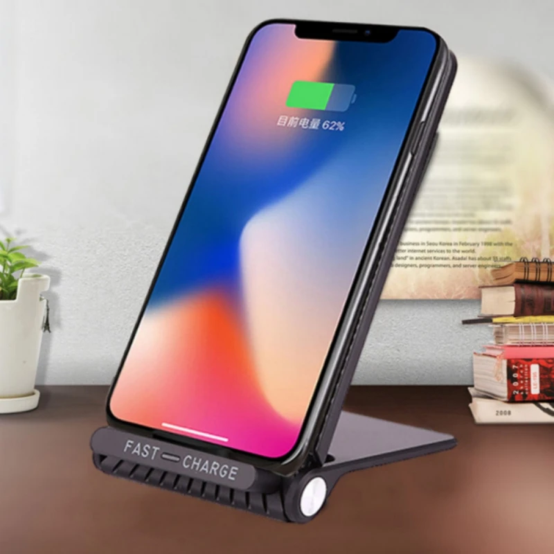 Беспроводная подставка для зарядного устройства мобильного телефона с