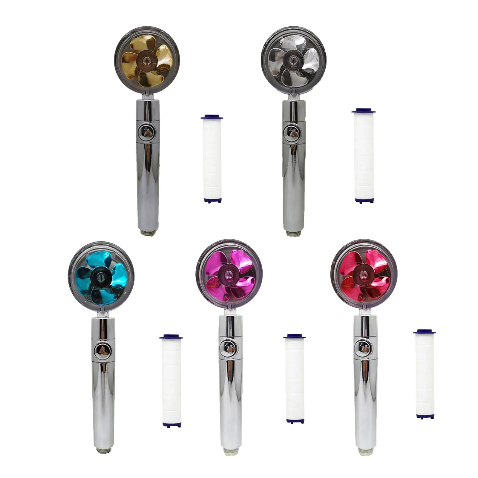 Ручная насадка для душа водосберегающая вращающаяся на 360 градусов с небольшим