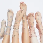 Носки женские кружевные в сеточку, 1 пара = 2 шт., tt093