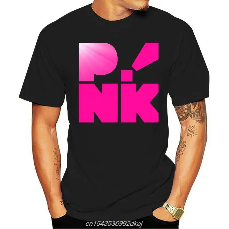 

Men T Shirt Print Cotton Short Sleeve T Shirt Agooder P Nk Logo Men'S Tshirt Tee Black 031651