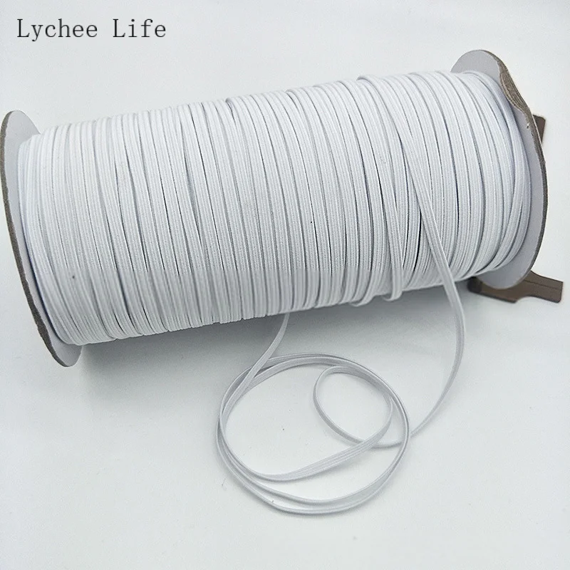 Lychee Life 200 ярдов эластичная лента для маски Плоская Круглая веревочная маска