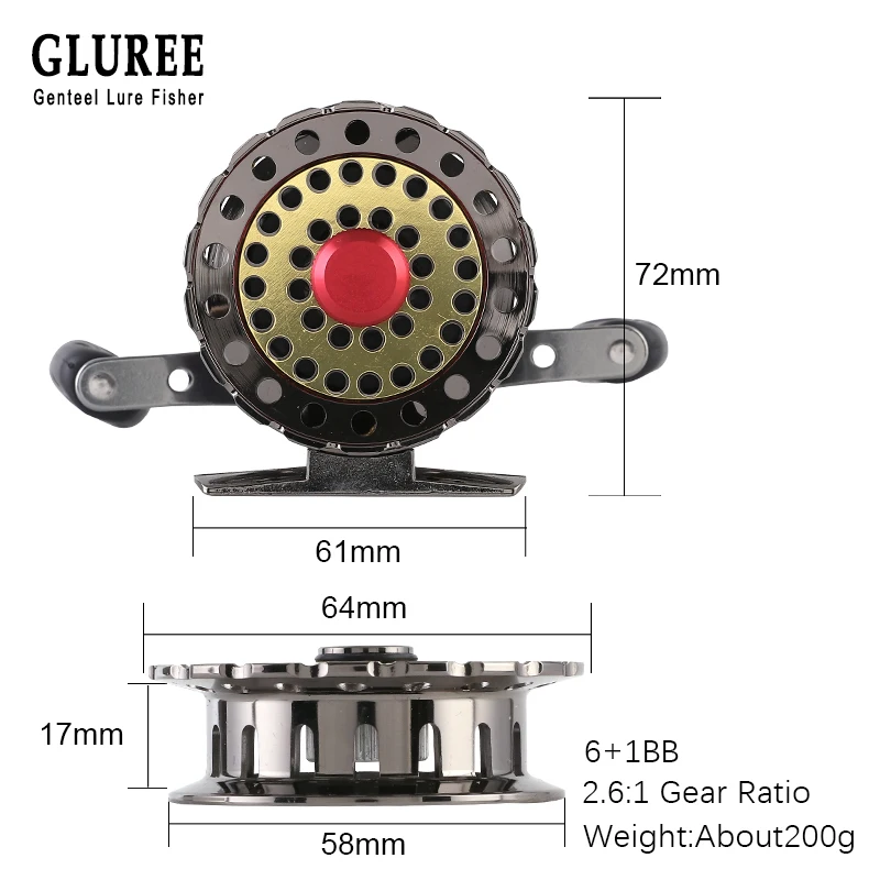 Полностью металлический плот Fly катушка спиннинга для морской рыбалки 6 + 1BB левый