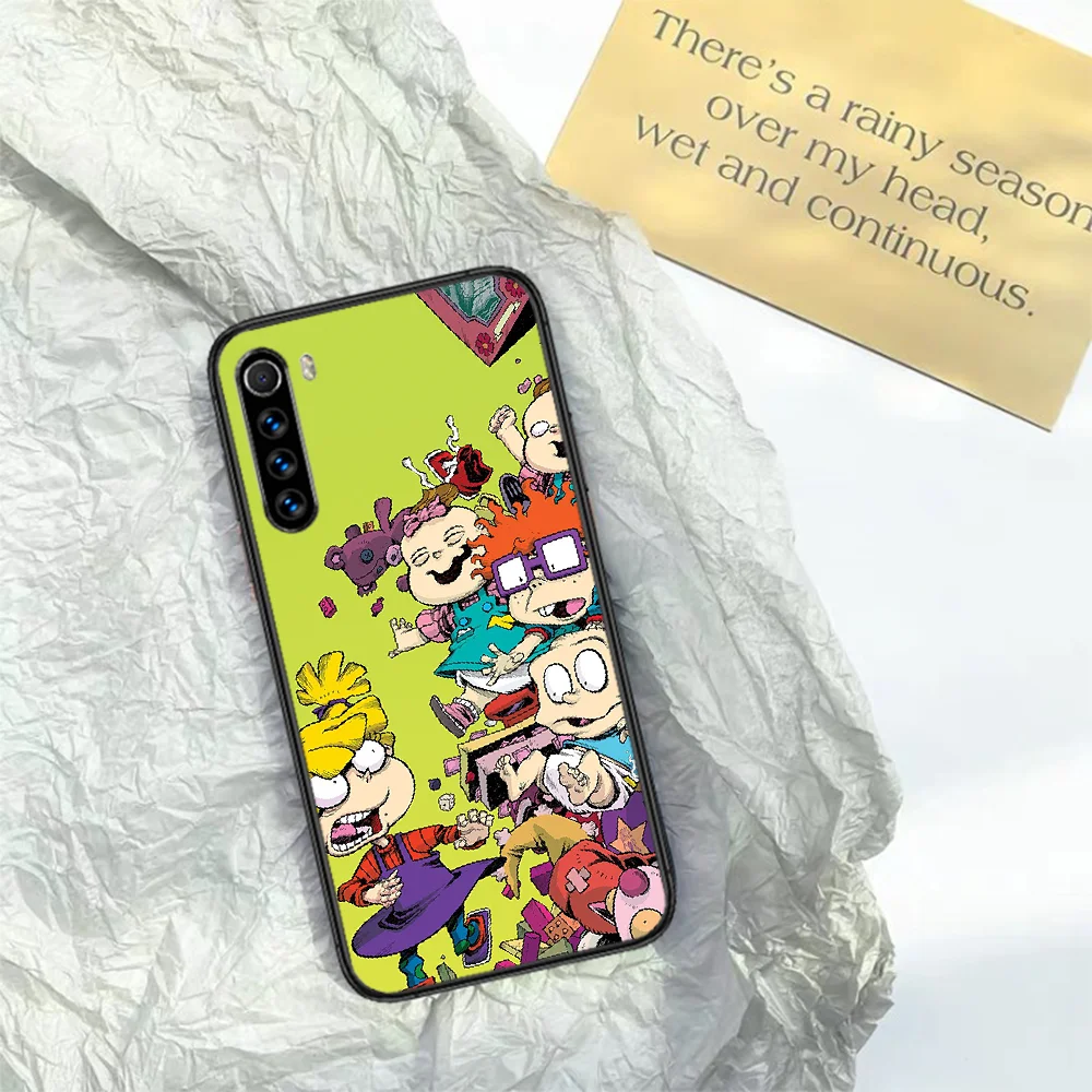 

Cute Children Funny Rugrat Phone Case For XIAOMI Redmi Note 5 7 8 T 9 6A 7A 8A 9S K 20 30 Pro black Waterproof Trend Coque