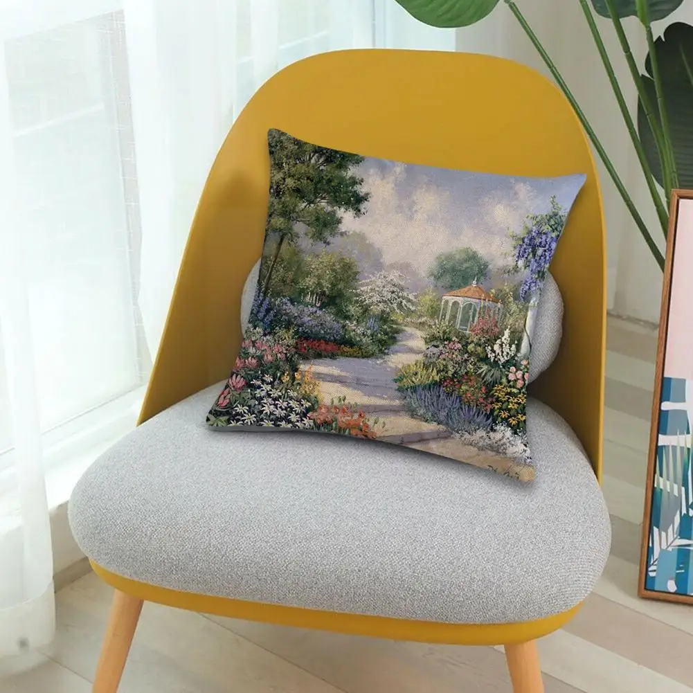 

Landscape Painting 45*45cm Cushion Cover Throw Pillow Home Decoration Car Pillowcase Decorative M9L6