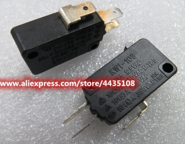 Микровыключатель KW1-103 15 А 125 в большой микровыключатель концевой для