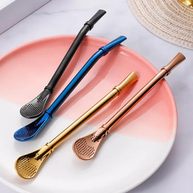 

Многоразовая ложка с фильтром для чая, соломинка, ситечко из нержавеющей стали, тыква, питьевая соломинка для рассыпного чая, кофе, коктейля,...