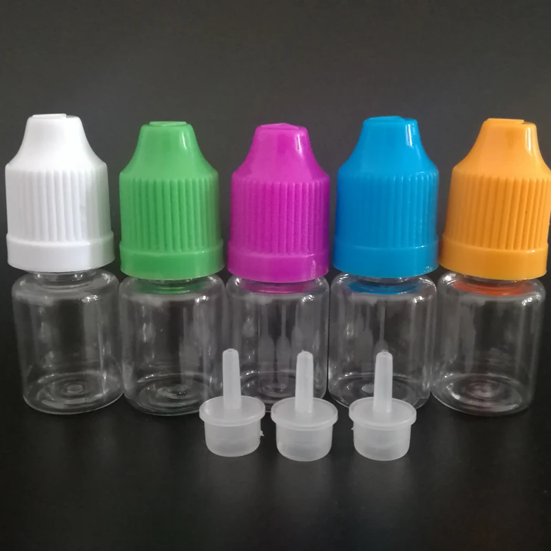 Прозрачные пластиковые флаконы-капельницы для жидкости 5 мл 200 шт. | Красота и