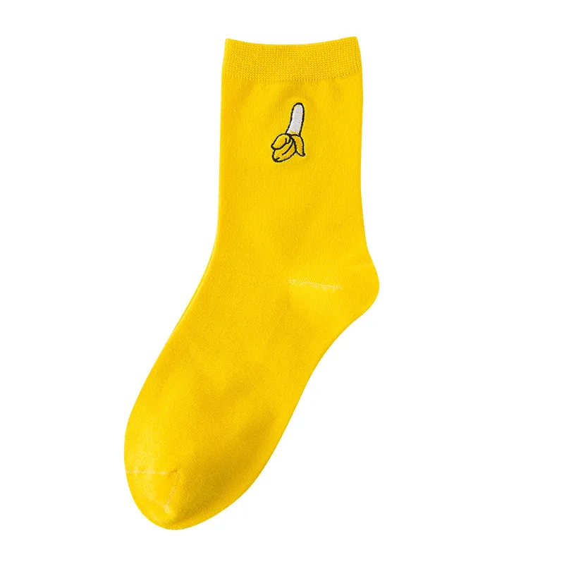

women socks Funny Cute fruit Cotton avocado socks female fruit Casual socks Harajuku Cozy Socks
