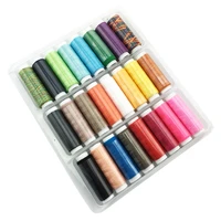 sewing machine thread kit 24 color spools quilting thread assortment all purpose thread supplies with box