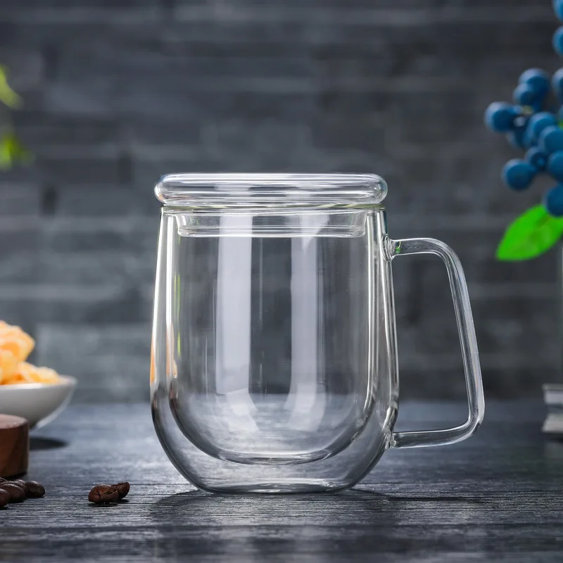 Термоизоляционная двойная стеклянная чашка из боросиликатного стекла 300 мл