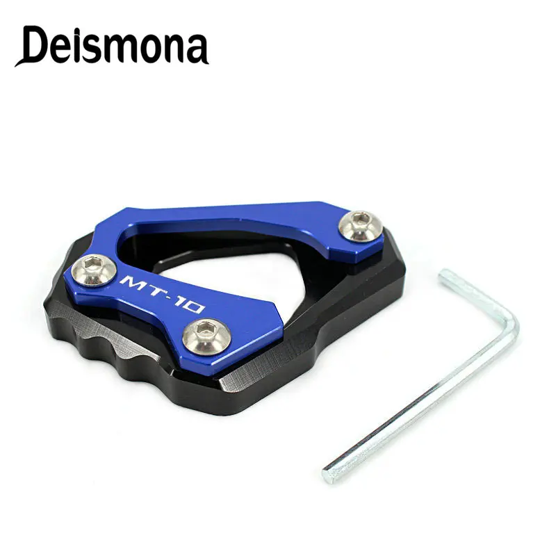 

For YAMAHA MT-10 2016 2017 Motorcycle CNC Kickstand Foot Side Stand Extension Pad Support Plate Enlarge Stand