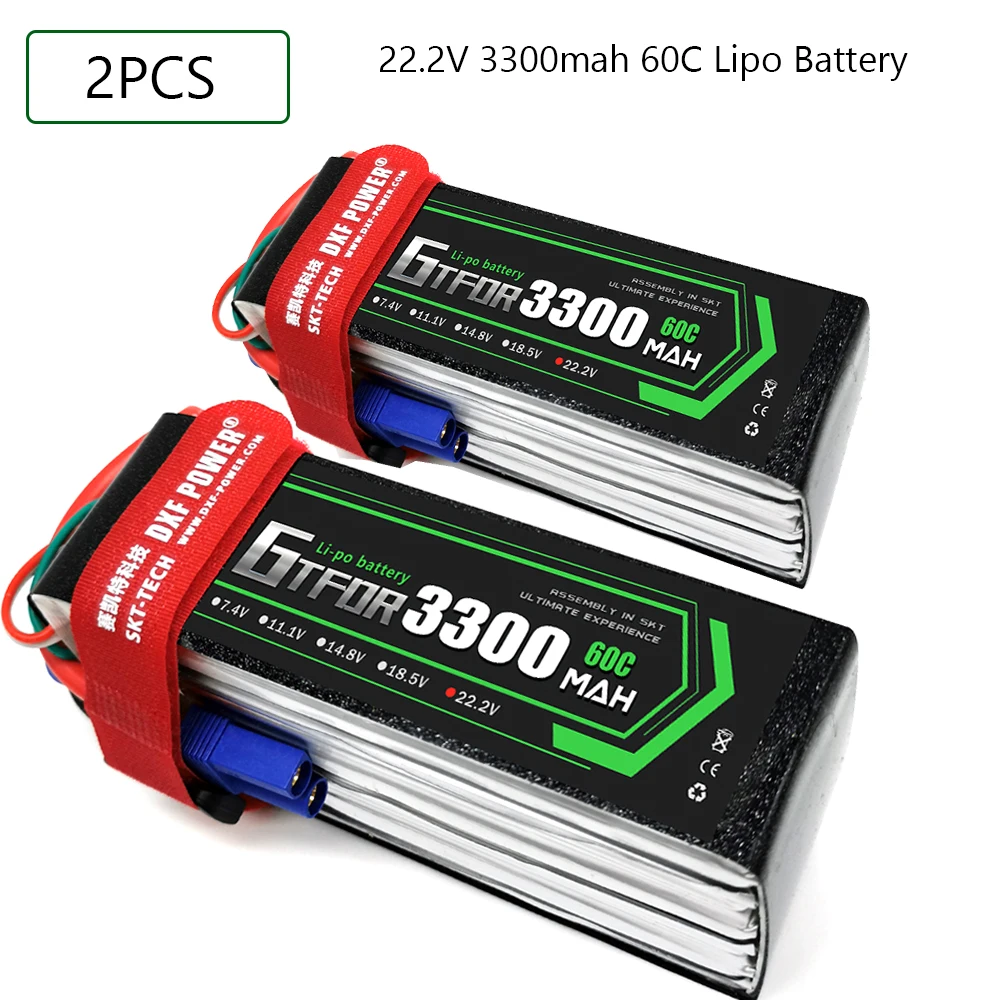 GTFDR Lipo батарея 22 2 V 3300MAH 60C 120C AKKU 6S LiPo Deans для грузовика fpv Дрон Rc Вертолет Лодка 1/8