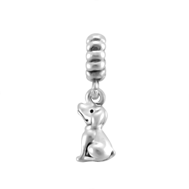

MY PET Dog I LOVE Silver Color Charms Bead Beads Charm Bracelets & Bangles DIY Fashion Jewelry Making