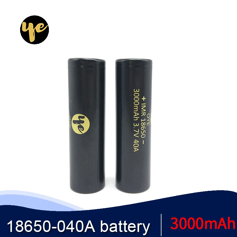 Новый оригинальный 18650 040A 3000mah 3 7 V Высокая разрядка 40A сильная батарея литий
