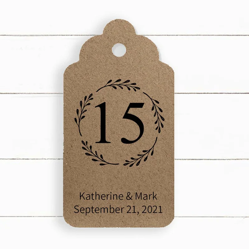 

Wedding Centerpiece Table Numbers Tags, Personalized Rustic Table Numbers, Wedding Reception Table Decor