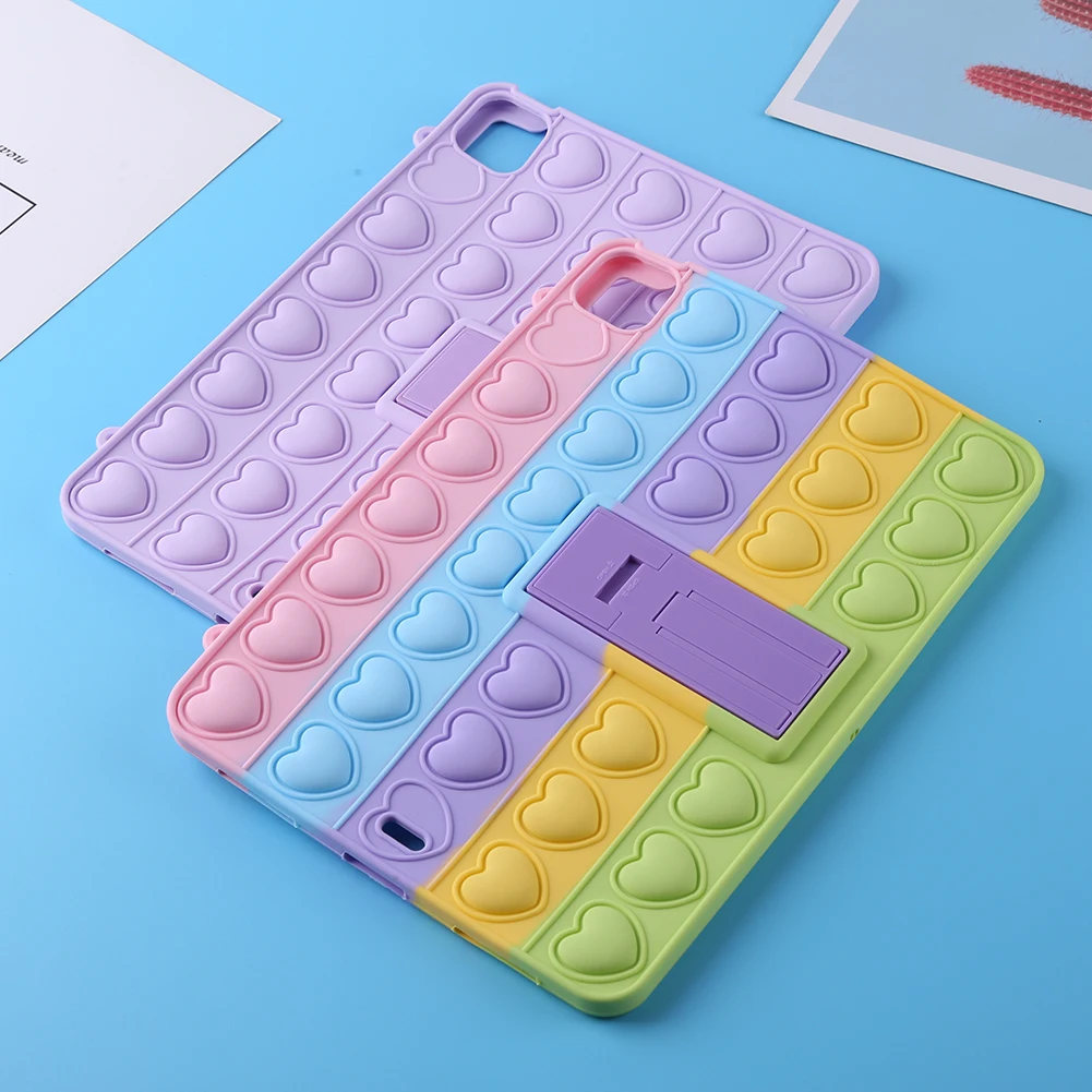 Силиконовая пузырьковая игрушка для детей снятия стресса чехол iPad декомпрессии