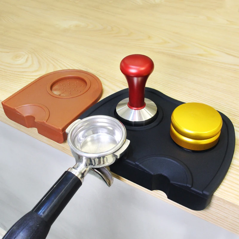 Противоскользящий ручной Бариста Эспрессо кофе трамбовочный коврик