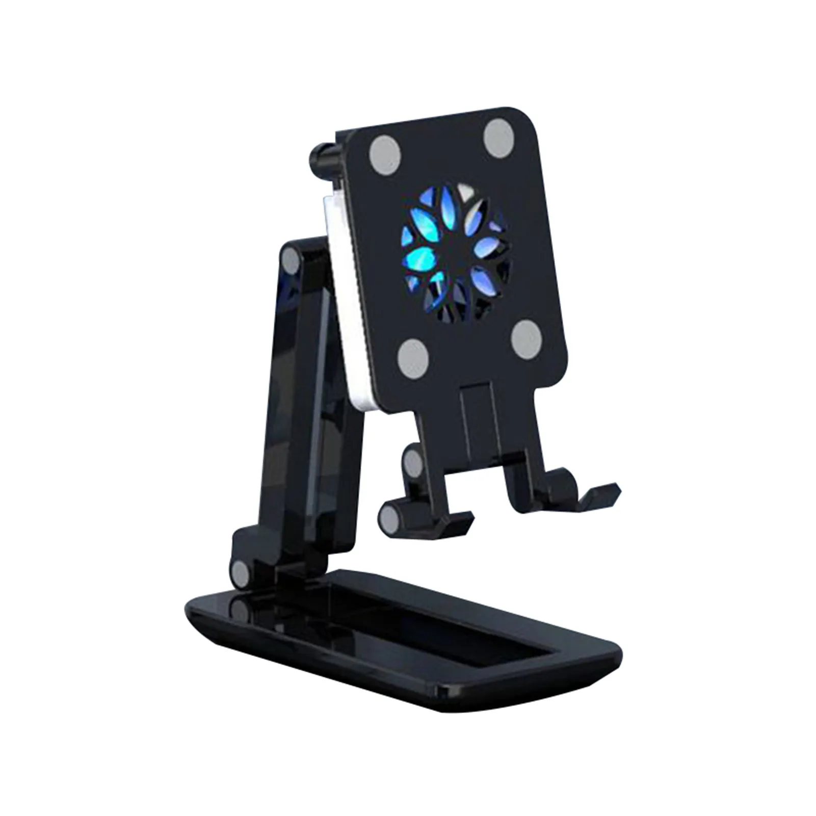 

3 in 1 Cell Phone Stand Holder with Selfie Light&Phone Cooler Adjustable Tablet Holder Stand for Mobile Phone/Switch LDF