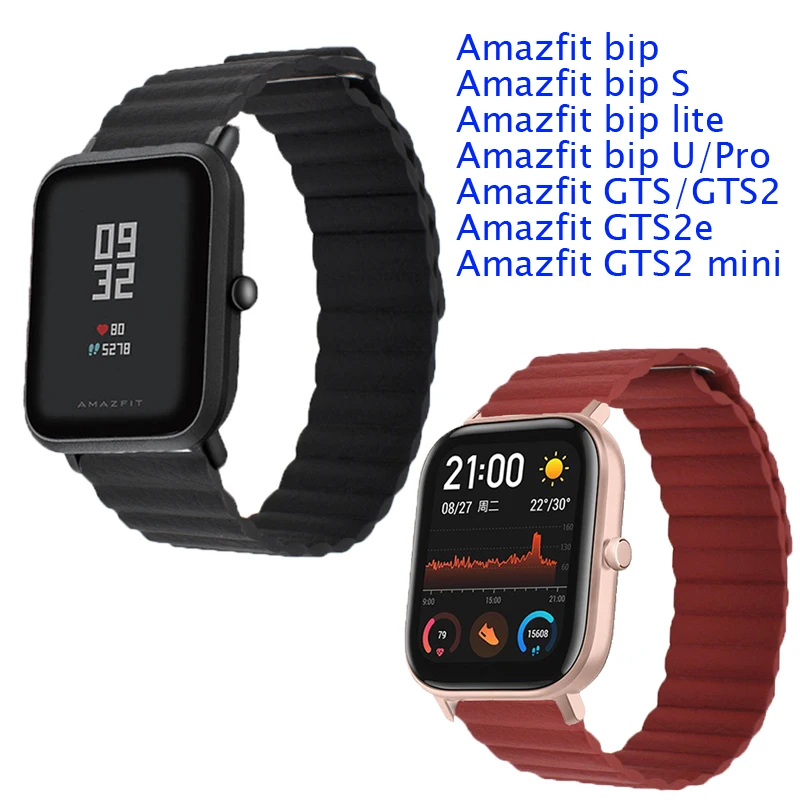 Кожаный браслет для Xiaomi Huami Amazfit Bip U S PRO, ремешок для  смарт-часов, браслет для Amazfit GTS gts2e gts 2 mini | Электроника |  АлиЭкспресс