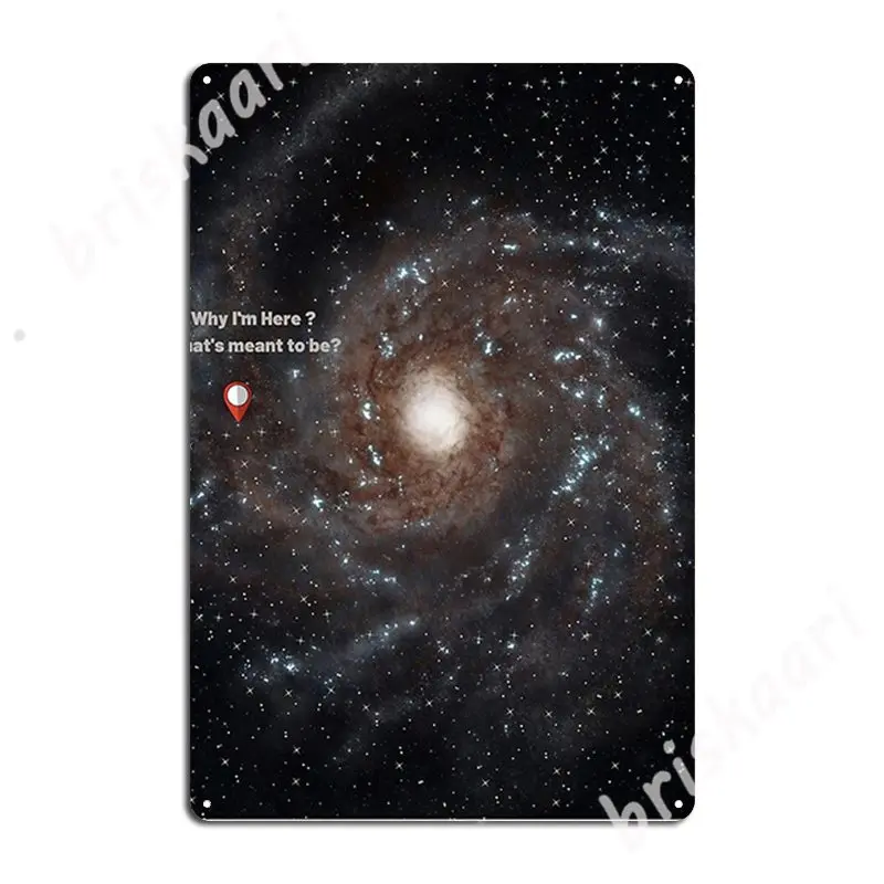 

Почему я здесь Металлические знаки бляшки в стиле ретро