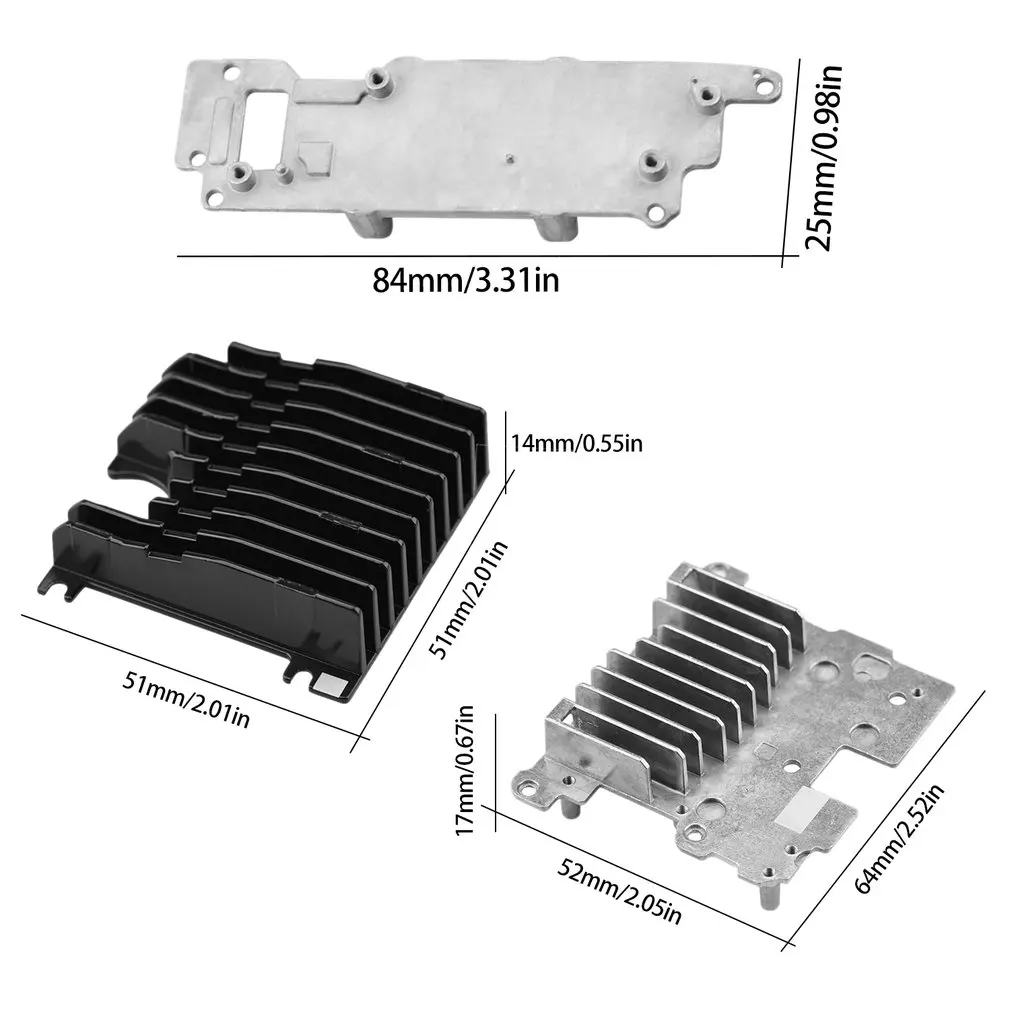 

Original Upper/Lower Heat Sink for DJI FPV Combo Remote Controller 2 MCU Heat Sink Aircraft Repair Spare Parts Drone Accessories