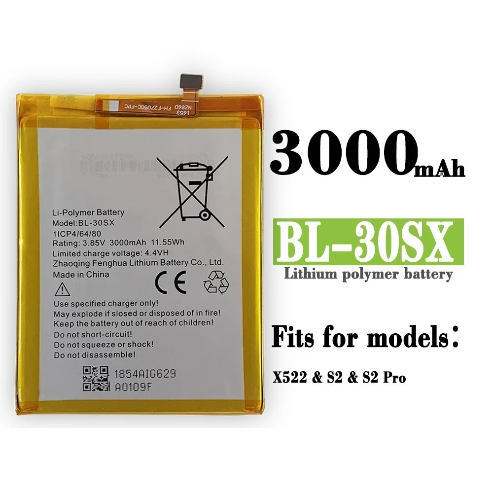 

Совместимо со встроенной батареей большой емкости Finix X522 / S2 мобильный телефон 30SX (S2 Pro)