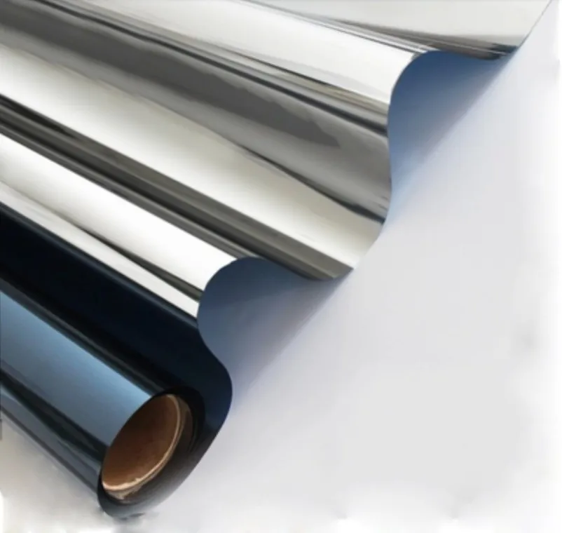 Серебряная теплоизоляционная пленка для окон светоотражающая двухсторонняя