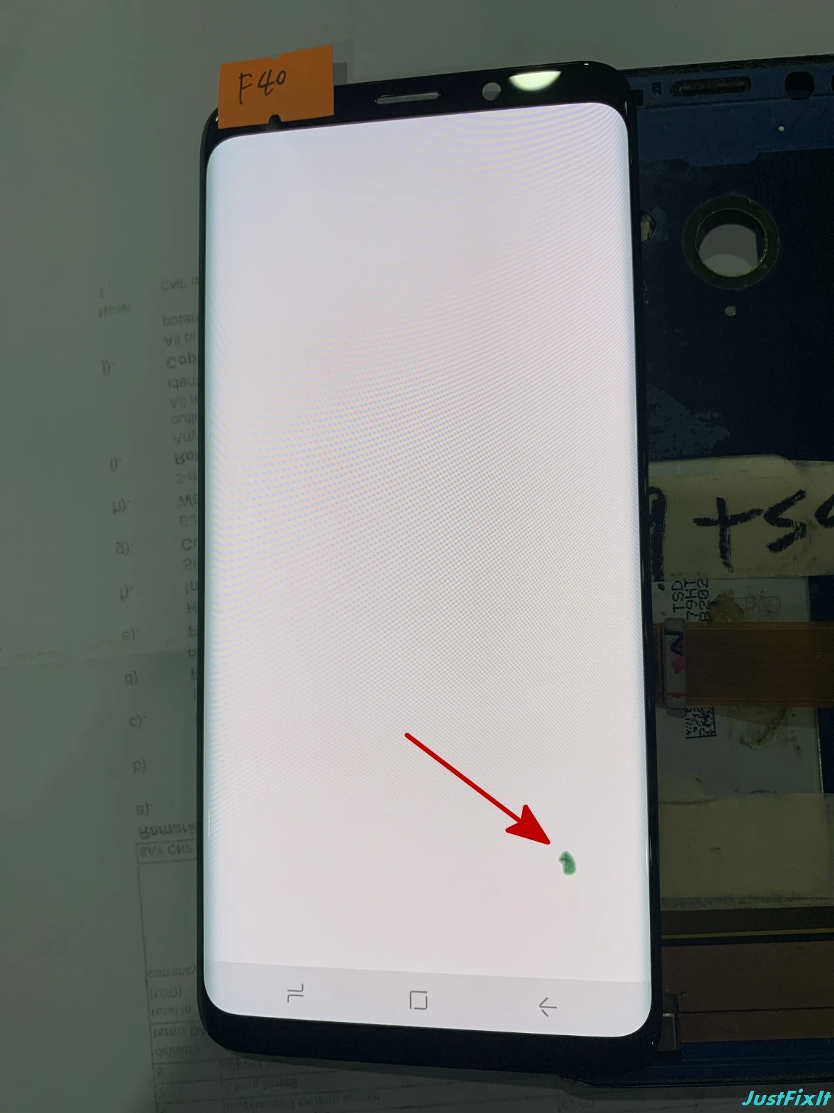 F40 Супер AMOLED для samsung Galaxy S9 Plus G965F G965U S9plus ЖК-дисплей сенсорный экран дигитайзер дефект черное пятно - Цвет: F40