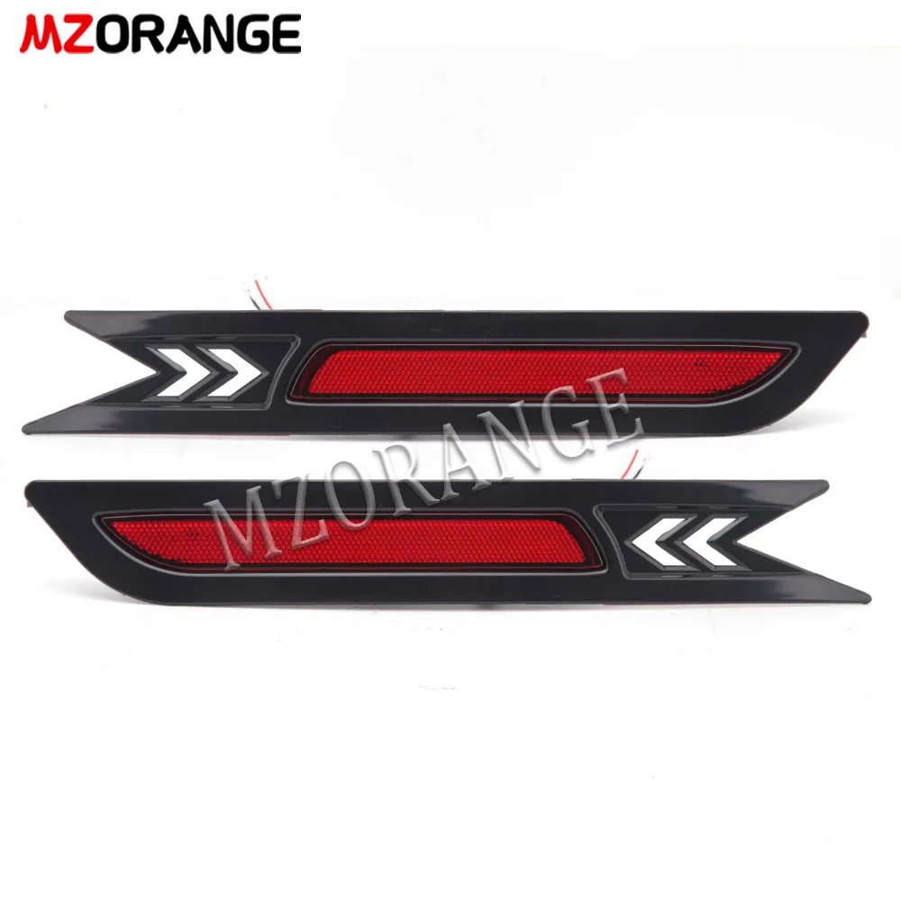 

2 шт. светодиодный отражатель заднего бампера для Honda CRV 2010 2011, предупреждение о тормозе, стоп, указатель поворота, противотуманная фара, автомобильные аксессуары