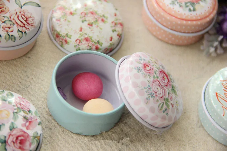 Жестяная коробка, металлическая коробка, Kawaii, органайзер для косметики, мини контейнер для чая, для хранения таблеток, для игрушек, винтажный Рождественский подарок, маленький цветок