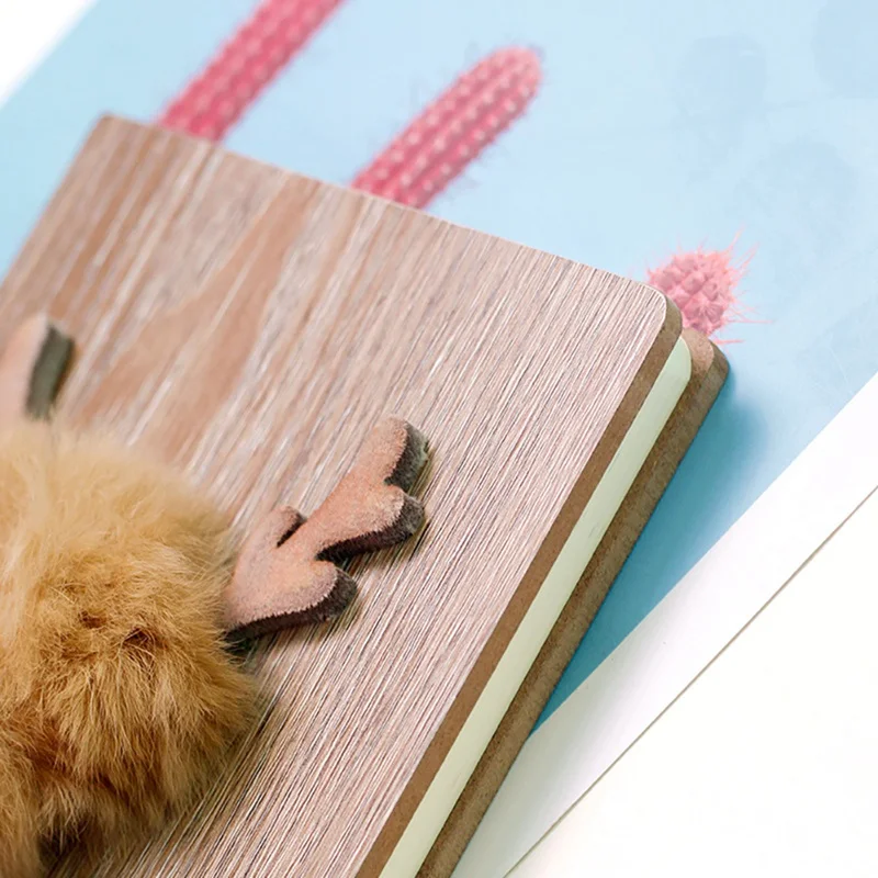 Изысканный журнал записная книжка ручная работа Деревянная обложка ежедневный