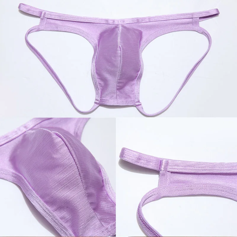 Стринги и стринги Jockstrap пикантное Мужское нижнее белье для геев бикини с карманом