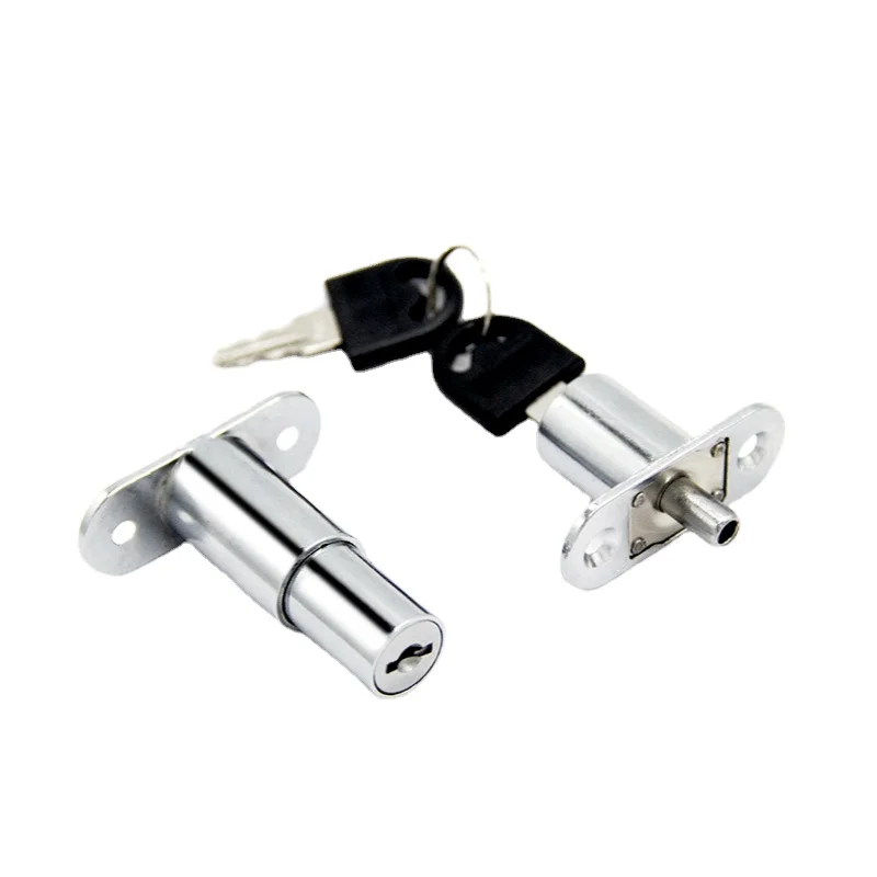 

Naierdi Lade Push Lock Schuifdeur Showcase Kast Kabinet Sloten Window Security Chain Meubelbeslag Met 2 Sleutels