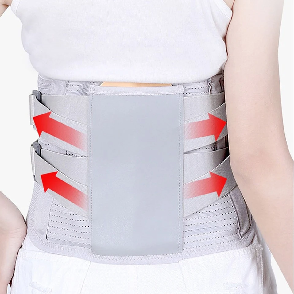 

Men Women Orthopedic Waist Lumbar Medical Double Corset Belt Lower Back Brace Support Spine Belt Posture Corrector Straightener