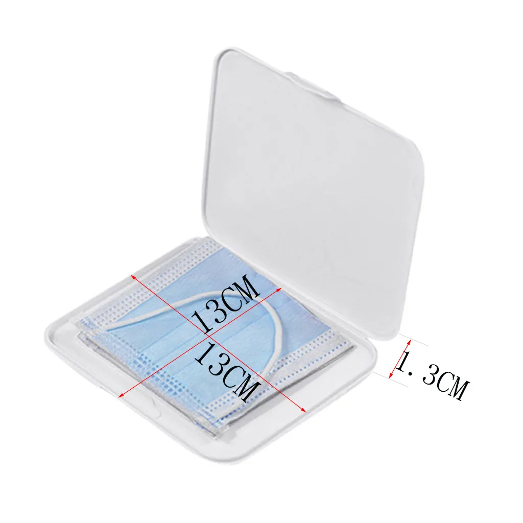 4 шт. модные маска чехол для хранения коробка Портативный одноразовые маски лица