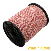 electric ultra low resistance wire fence roll type electric rope for pig horse cattle sheep animal fence russia quickly arrived