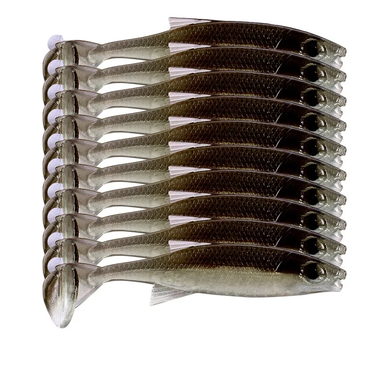 10 шт./компл. рыболовная поддельная приманка морской поток для рыбы ложный мягкий